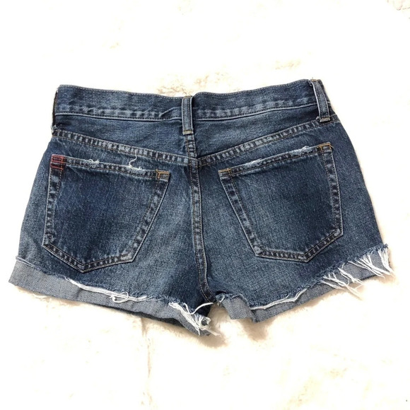 BDG | TomGirl Midrise Button Fly Distressed Shorts - Picture 4 of 7